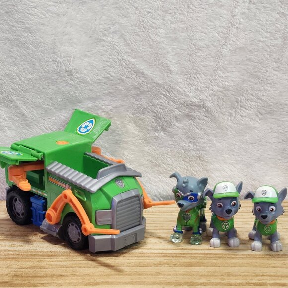 Paw Patrol Rocky Figure and Vehicle Toy - Picture 1 of 8